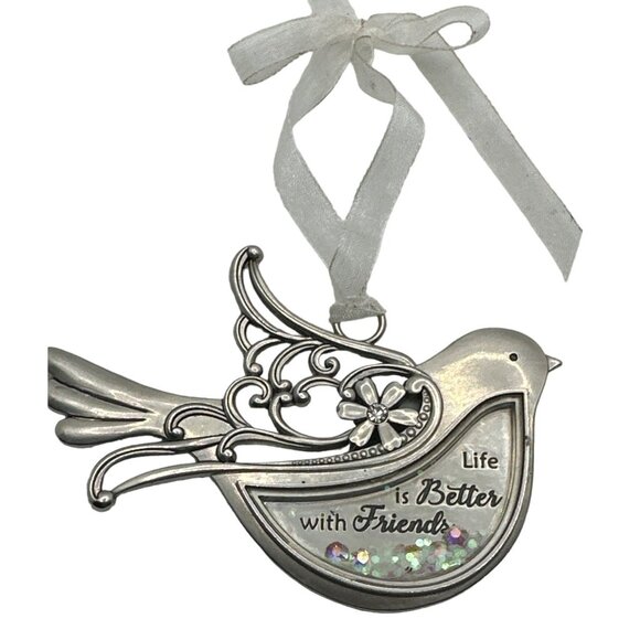 Hanging Friendship Bird Ornament Gift Life is Better with Friends Room Decor - Picture 4 of 5